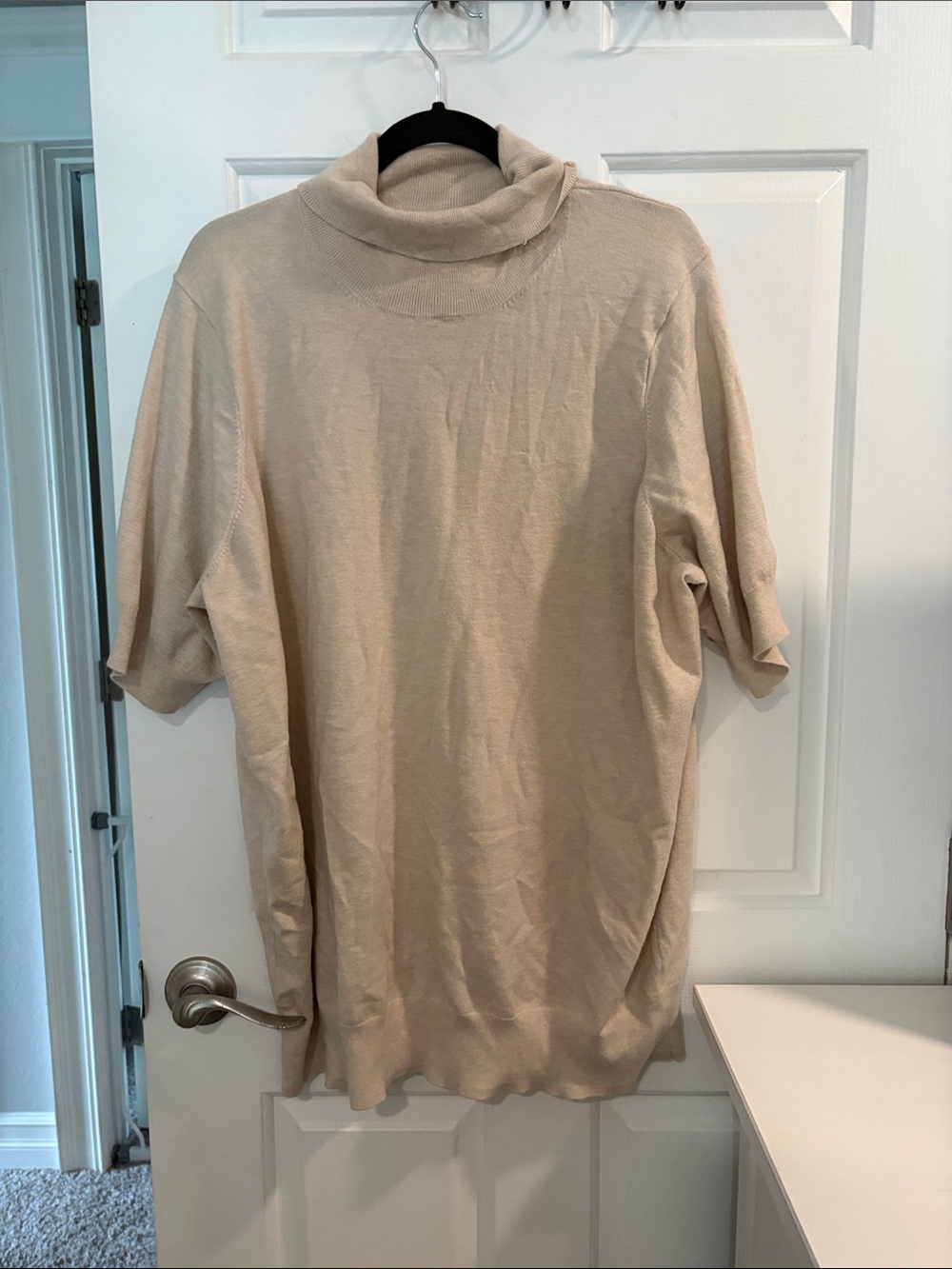 torrid Beige Turtleneck short sleeve Sweater